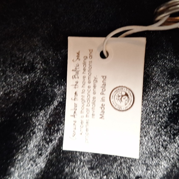 Midwest Amber Silver Ring and Earrings Set. - Picture 4 of 4